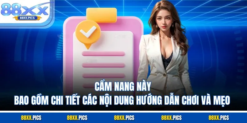 Cẩm nang này bao gồm chi tiết các nội dung hướng dẫn chơi và mẹo